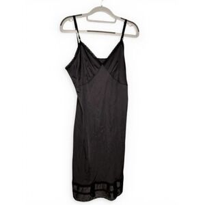 Vintage Sears black slip dress